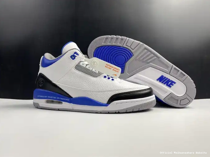 Official Maikesneakers Blue Retro White Air CT8532-040 Jordan 3 0508